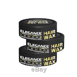 SADA PACK ELEGANCE Transparent Pomade Hair Styling Wax 3 PACK
