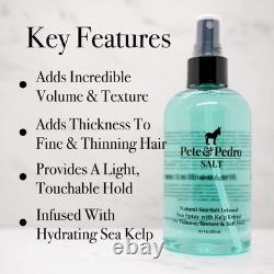SALT Natural Sea Salt Spray for Hair Men & Women, Adds Instant Volume, Texture