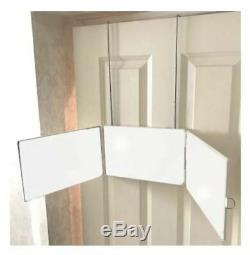 SELF-CUT Mirror Adjustable Tri-Fold Mirror for Home or Travel