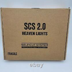 SELF-CUT SYSTEM 2.0 LED Heaven Lights Black Lambo 3 Way Mirror with Door Brackets