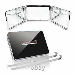 SELF-CUT SYSTEM 2.0 LED Lighted Black Lambo 3 Way Mirror with Free Educatio