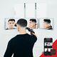 Self-cut System 2.0 Led Lighted Black Lambo 3 Way Mirror With Free Educatio