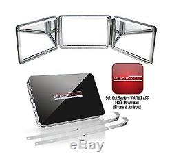 SELF-CUT SYSTEM 2.0 LED Lighted Black Lambo 3 Way Mirror with Free Educatio