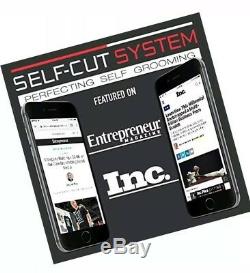 SELF-CUT SYSTEM Perfecting Self Grooming Black Lambo 3-Way Mirror Open Box