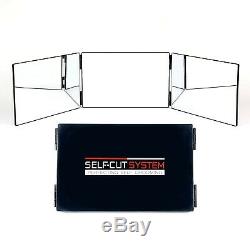 SELF-CUT SYSTEM Perfecting Self Grooming Black Lambo 3-Way Mirror sealed box