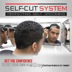 SELF-CUT SYSTEM Perfecting Self Grooming Black Lambo 3-Way Mirror sealed box