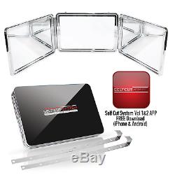 SELF-CUT SYSTEM Perfecting Self Grooming Black Lambo 3-Way Mirror with Free