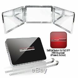 SELF-CUT SYSTEM Perfecting Self Grooming Black Lambo 3-Way Mirror with. New