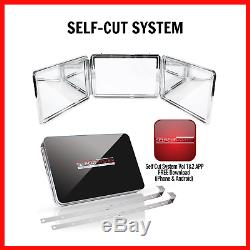 SELF-CUT SYSTEM Perfecting Self Grooming Black Lambo Plated 3-Way Mirror New