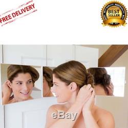 SELF-CUT SYSTEM Perfecting Self Grooming and make-up 3-Way Tri-Fold Mirror