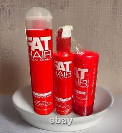 Samy Fat Hair 0 Calories THICKENING CREME 5.25oz & POTION 5 Oz & Conditioner NEW