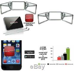 Self-Cut System 2.0 Led Lighted Black Lambo 3 Way Mirror With Free Educational