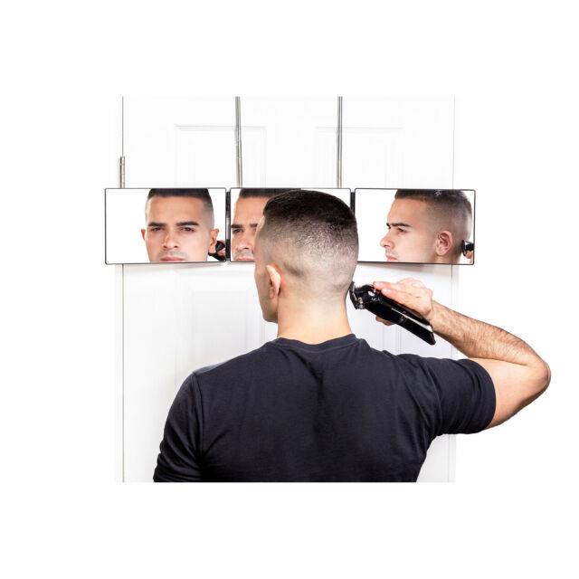Self Cut System 4.0 Mini Three-way Mirror With Retro Hair Clipper & Trimmer