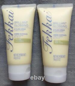Set 2 Fekkai Brilliant Glossing Styling Creme Cream Olive Oil Original 2 oz ea
