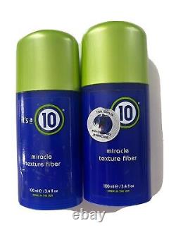 Set Of 2 It's a 10 Miracle Texture Fiber 100ml/3.4fl. Oz. New