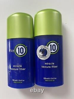 Set Of 2 It's a 10 Miracle Texture Fiber 100ml/3.4fl. Oz. New