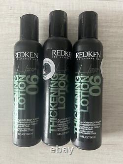 Set Of 3 REDKEN Thickening Lotion 06 All Over Body Builder 5 oz