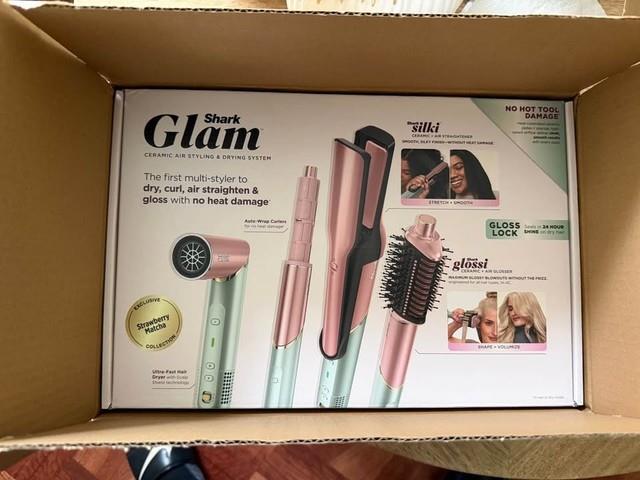 Shark Glam Ceramic Air Styling & Drying System Strawberry Matcha Multi-styler