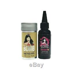 She Is Bomb Collection Growth Oil Vitamin E Drops 2.1 oz + Hair Wax Stick 2.7 oz