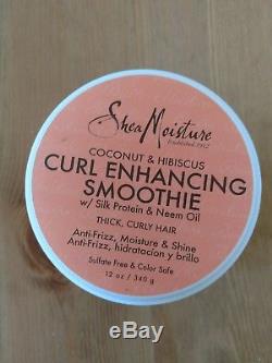 Shea Moisture Coconut and Hibiscus Curl Enhancing Smoothie, 12 oz. New