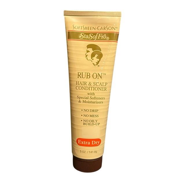 Softsheen Carson Sta Sof Fro Rub On Hair Scalp Conditioner Extra Dry 5oz