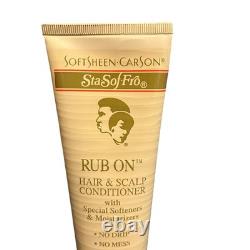 SoftSheen Carson Sta Sof Fro Rub On Hair Scalp Conditioner Extra Dry 5oz