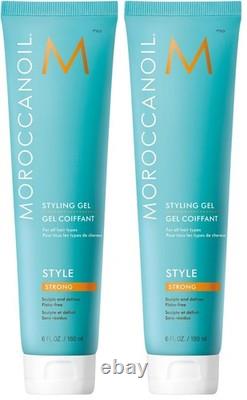 Strong Hold Styling Gel for All Hair Types Frizz Control & Shine Boost