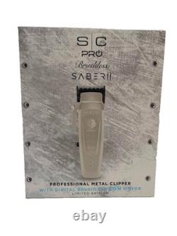 StyleCraft SC619W Saber 2 White Cordless Clipper Ghost White OPEN BOX / USED