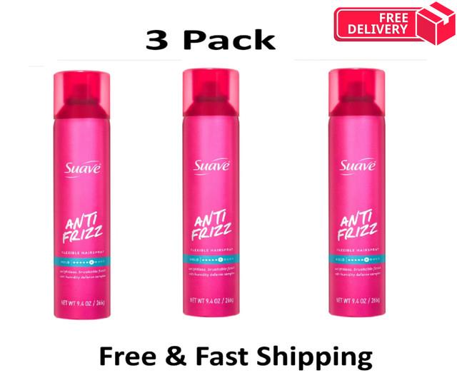 Suave Flexible Hold Hair Spray, All Day Control, 9.4 Oz Pack Of 3