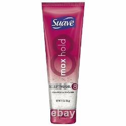 Suave Sculpting Gel Maximum Hold 8 Styling Control Alcohol Free 9 oz Pack of 24
