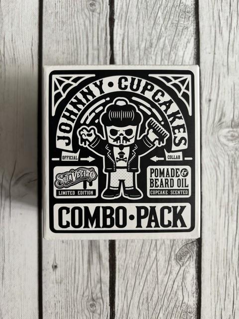 Suavecito X Johnny Cupcakes Combo Pack Pomade & Beard Oil Cupcake Limited Ed New