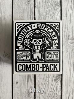 Suavecito x Johnny Cupcakes Combo Pack Pomade & Beard Oil Cupcake Limited Ed NEW
