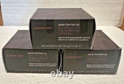 THREE (3) PACK Aveda Men Pure-Formance Grooming Clay 2.6 Oz
