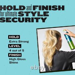 TIGI Masterpiece Hairspray 6-Pack Extra Strong Hold Hairspray, Frizz Control