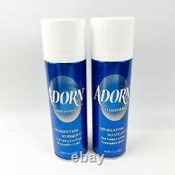 TWO Adorn Hairspray Frequent Use No Build Up Blue Can 7.5 oz ea