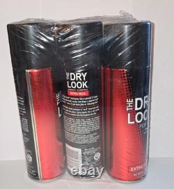 The Dry Look for Men Aerosol Hairspray, Extra Hold, 3 Cans @8oz New in Wrapper