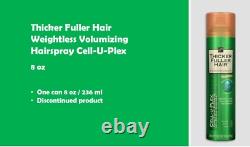 Thicker Fuller Hair CELL-U-PLEX Weightless Volumizing Hairspray NEW 8oz/236 ml