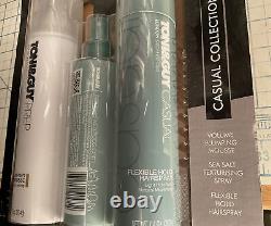 Toni & Guy Casual Collection Kit Big Bottles Mousse Sea Salt Spray Hairspray NEW