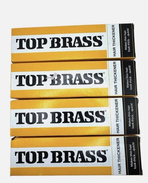 Top Brass Hair Thickener Cream 3 Oz (84g) Pack Of 4 Made In Jamaica Licens