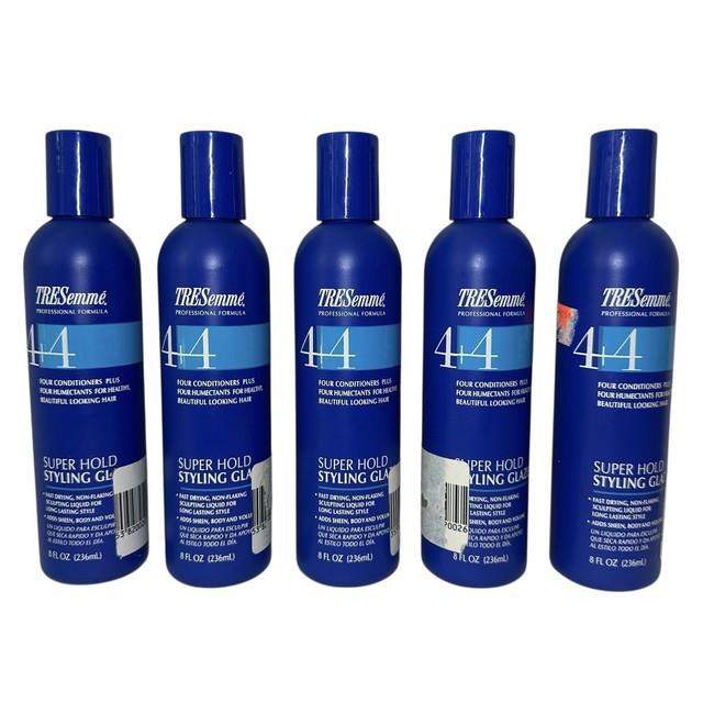 Tresemme 4+4 Super Hold Styling Glaze, 5 Bottles, 8 Fl Oz (each), New Old Stock