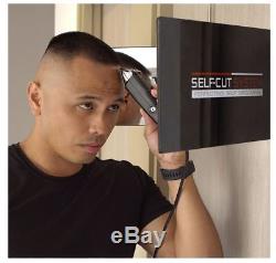 Trifold Mirror For Men Personal Bathroom DIY Haircut Wall Mount 3-Way Wall Kit