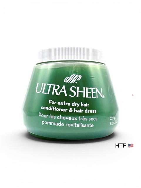 Ultra Sheen For Extra Dry Hair Conditoner & And Hair Dress Green 8oz New 1 Jar
