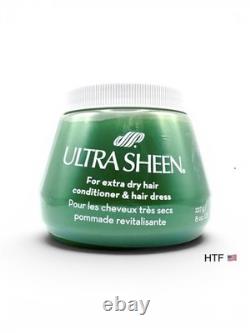 Ultra Sheen For Extra Dry Hair Conditoner & And Hair Dress Green 8oz New 1 Jar