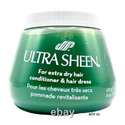 Ultra Sheen For Extra Dry Hair Conditoner & And Hair Dress Green 8oz New 1 Jar