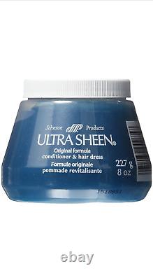 Ultra Sheen Original Formula Conditioner Hair Dress Blue Large 8 oz Size