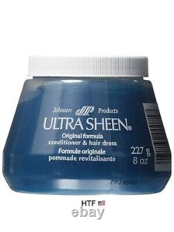 Ultra Sheen Original Formula Conditioner Hair Dress Blue Large 8 oz Size