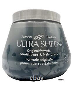 Ultra Sheen Original Formula Conditioner Hair Dress Blue Large 8 oz Size Johnson