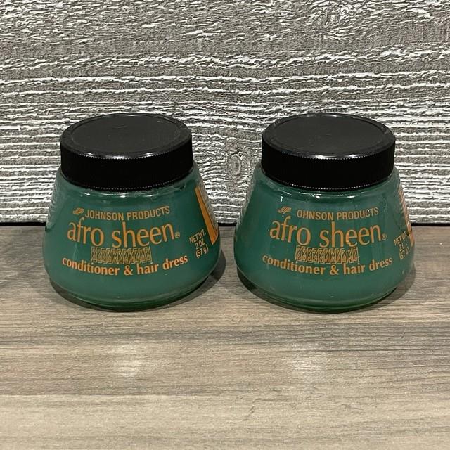 Vtg New Old Stock Afro Sheen Hair Conditioner/hair Dress 2 Oz Bottle (lot Of 2)