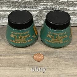 VTG NEW OLD STOCK Afro Sheen Hair Conditioner/Hair Dress 2 oz Bottle (LOT OF 2)
