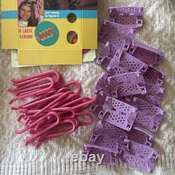 VTG Y2K 1993 90s Perm For A Day for Long Hair Pink Wave Curlers & Purple RARE